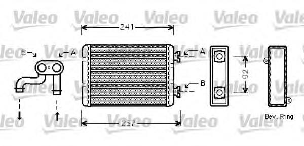 Radiador de forno (de aquecedor) 812360 VALEO