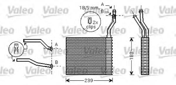 812359 VALEO radiador de forno (de aquecedor)