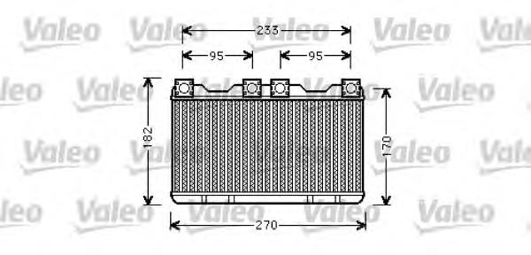 812362 VALEO radiador de forno (de aquecedor)