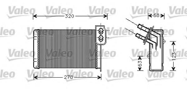 812111 VALEO radiador de forno (de aquecedor)