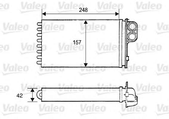 Radiador de forno (de aquecedor) 812115 VALEO