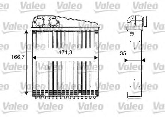 812250 VALEO radiador de forno (de aquecedor)