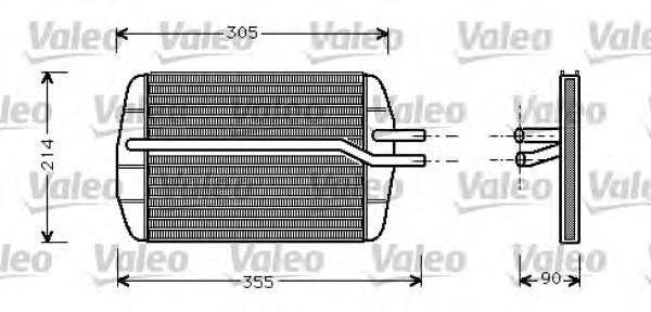 812272 VALEO radiador de forno (de aquecedor)