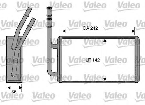 812276 VALEO radiador de forno (de aquecedor)