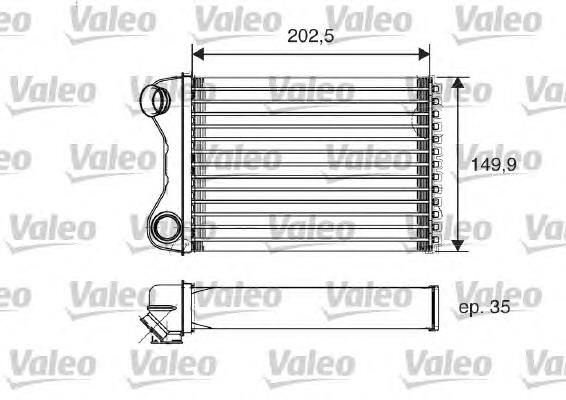 Radiador de forno (de aquecedor) 812211 VALEO