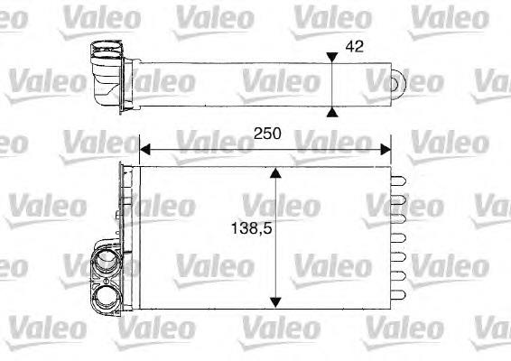 Radiador de forno (de aquecedor) 812234 VALEO