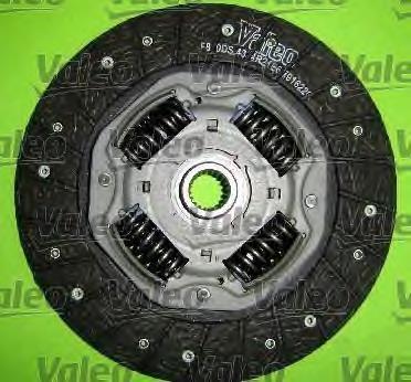 Купить 801943 VALEO Комплект сцепления (диск, корзина, подшипник)