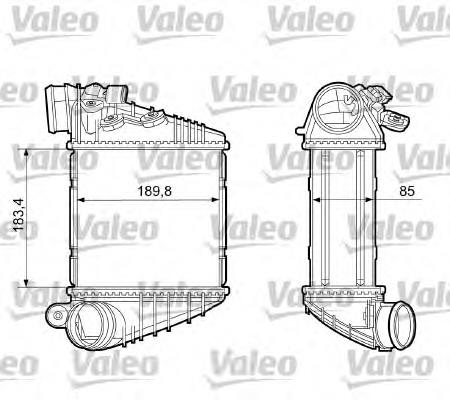 1J0145805B VAG radiador de intercooler