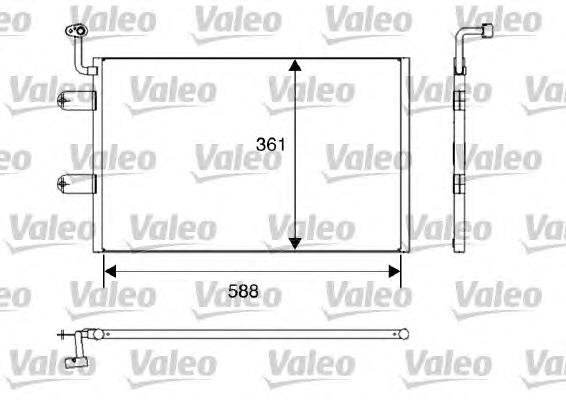 817245 VALEO radiador de aparelho de ar condicionado