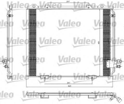 817252 VALEO radiador de aparelho de ar condicionado