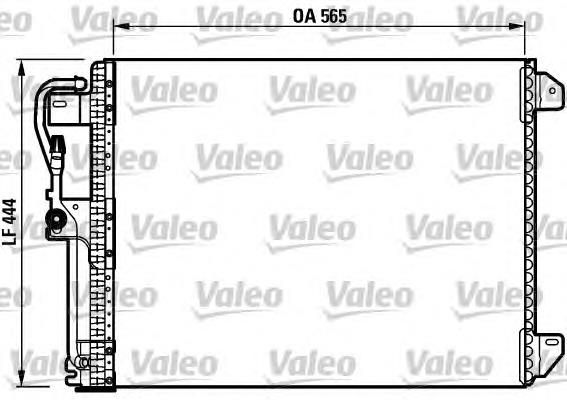 817022 VALEO radiador de aparelho de ar condicionado