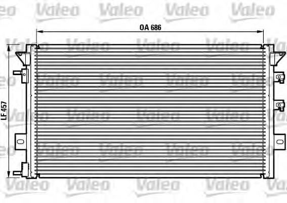 817073 VALEO radiador de aparelho de ar condicionado