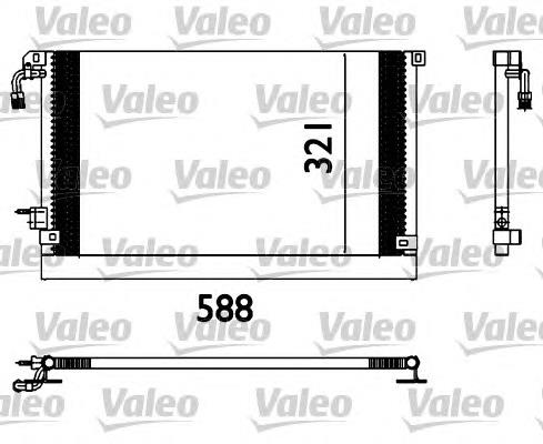 817655 VALEO radiador de aparelho de ar condicionado