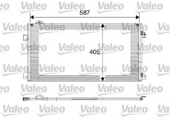 817646 VALEO radiador de aparelho de ar condicionado