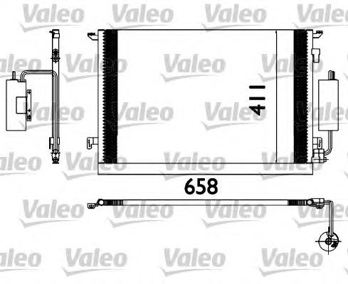 817648 VALEO radiador de aparelho de ar condicionado