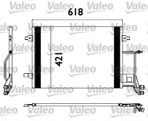 817666 VALEO radiador de aparelho de ar condicionado