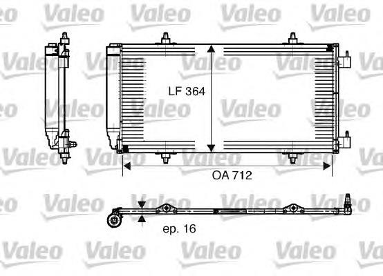 817668 VALEO radiador de aparelho de ar condicionado