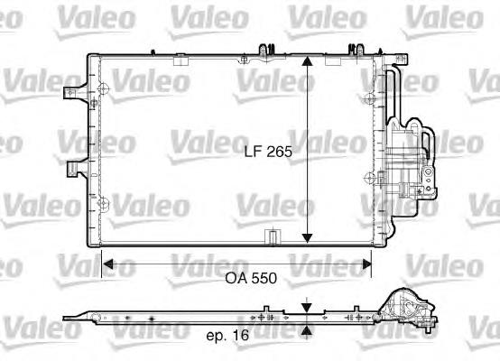 817610 VALEO radiador de aparelho de ar condicionado