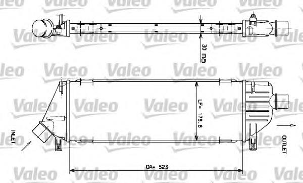 817640 VALEO radiador de intercooler