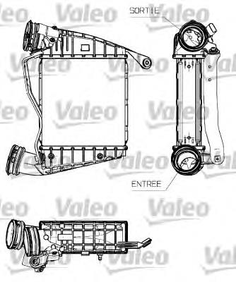 3D0145803 VAG radiador de intercooler