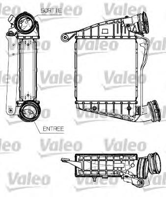 3D0145804 VAG radiador de intercooler