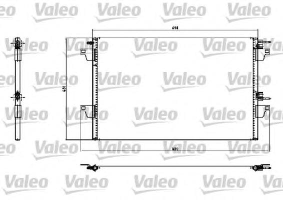 817731 VALEO radiador de aparelho de ar condicionado