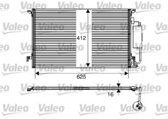 0227224 Kraft radiador de aparelho de ar condicionado