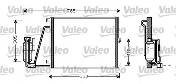 817670 VALEO radiador de aparelho de ar condicionado