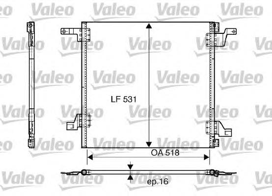 817458 VALEO radiador de aparelho de ar condicionado