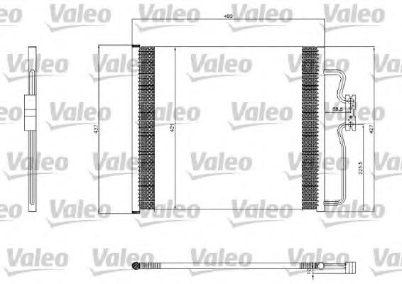 817406 VALEO radiador de aparelho de ar condicionado