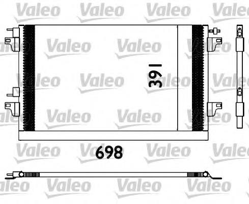 817568 VALEO radiador de aparelho de ar condicionado