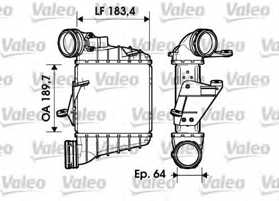 817558 VALEO radiador de intercooler