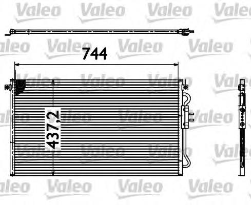 817582 VALEO radiador de aparelho de ar condicionado