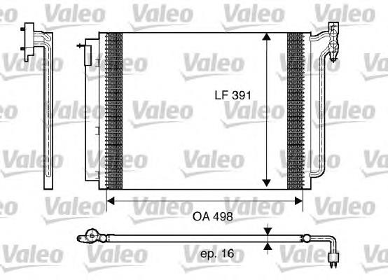 817575 VALEO radiador de aparelho de ar condicionado