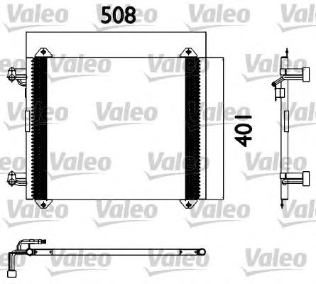 817570 VALEO radiador de aparelho de ar condicionado