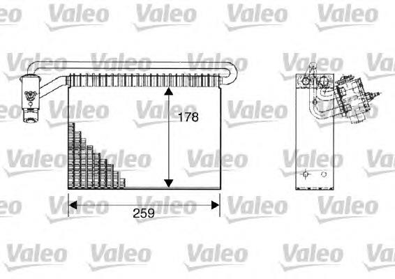 817511 VALEO vaporizador de aparelho de ar condicionado