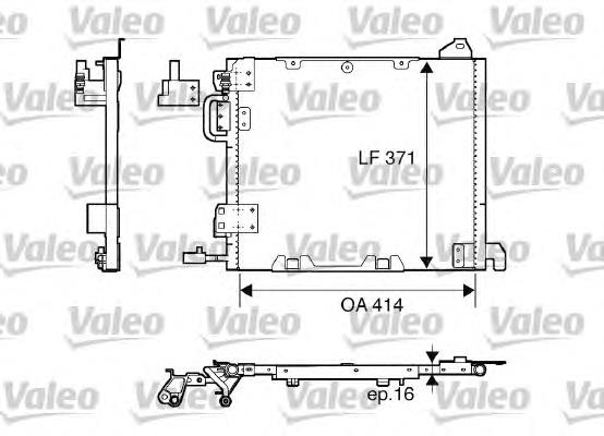 817506 VALEO radiador de aparelho de ar condicionado