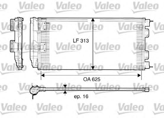 Радиатор кондиционера 817549 VALEO