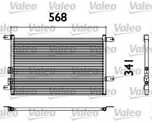 817527 VALEO radiador de aparelho de ar condicionado