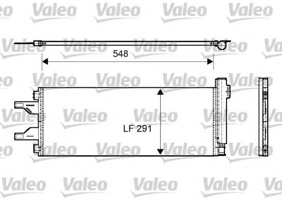 Радиатор кондиционера 814069 VALEO