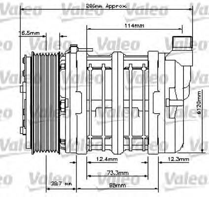 Компрессор системы кондиционирования VALEO 815815 цена, от 276.79 USD