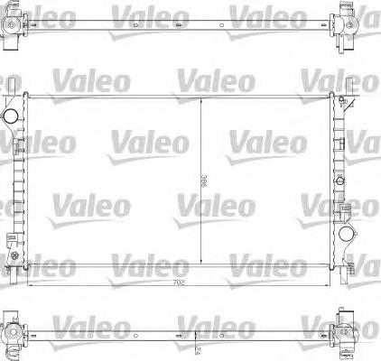 735043 VALEO radiador de esfriamento de motor