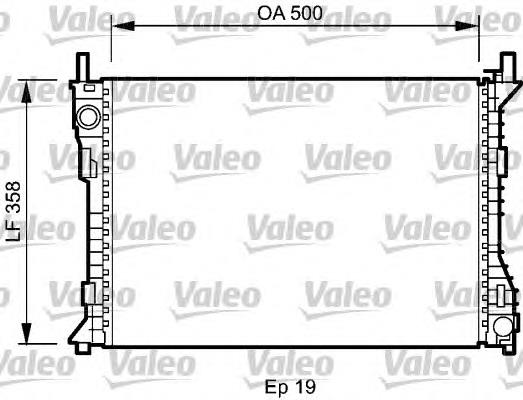 735045 VALEO radiador de esfriamento de motor