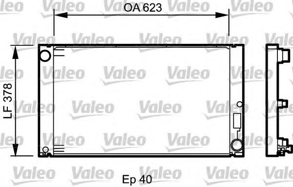 Radiador de esfriamento de motor 735034 VALEO