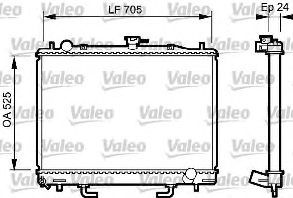 1350A155 Tata radiador de esfriamento de motor