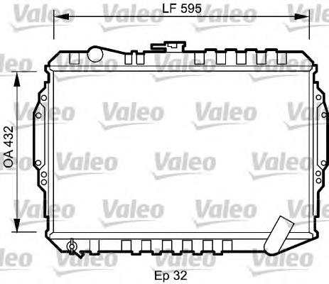 MR188432 Mitsubishi radiador de esfriamento de motor