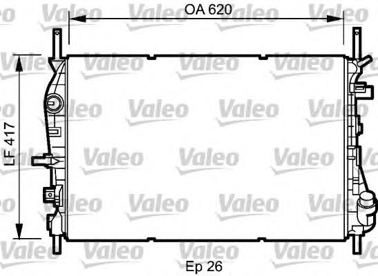 735048 VALEO radiador de esfriamento de motor