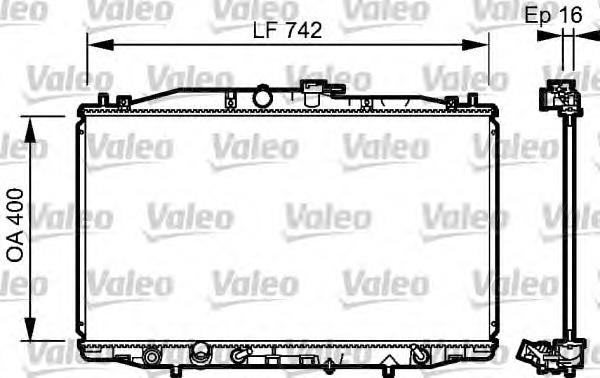 735049 VALEO radiador de esfriamento de motor