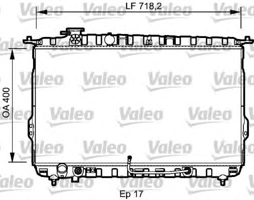 Radiador de esfriamento de motor S253103C050 Hyundai/Kia