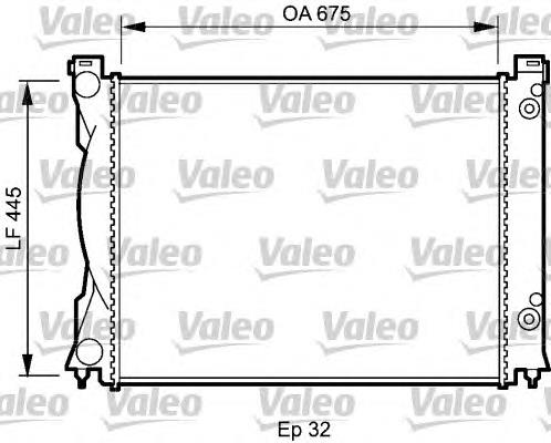 735026 VALEO radiador de esfriamento de motor